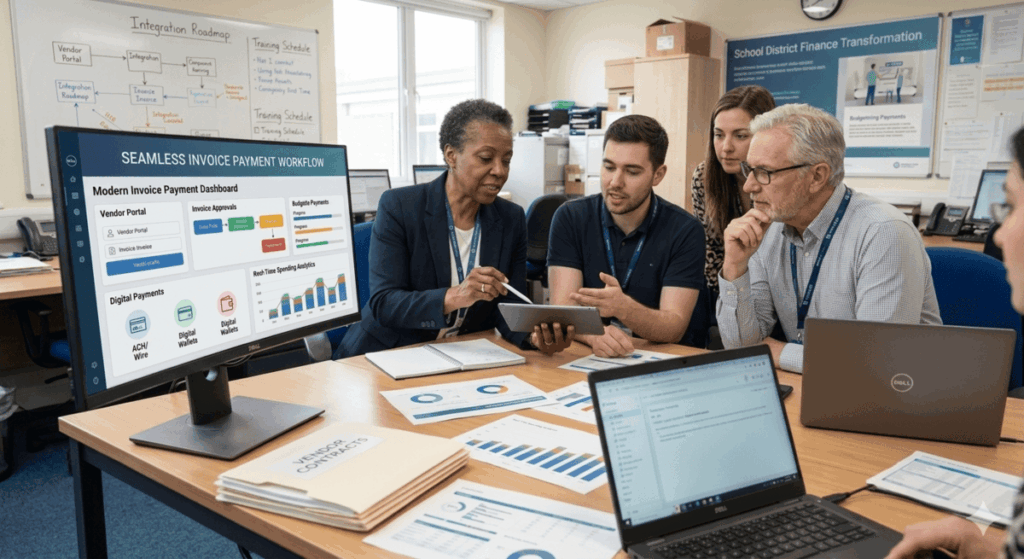 School team discussioning for software